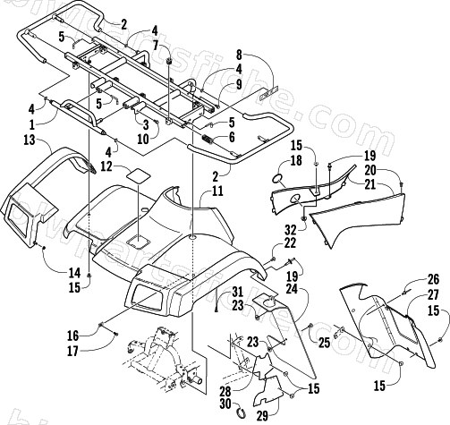 FRONT BODY PANEL ASSEMBLY diagram