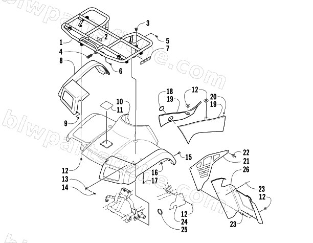 FRONT BODY PANEL ASSEMBLY diagram