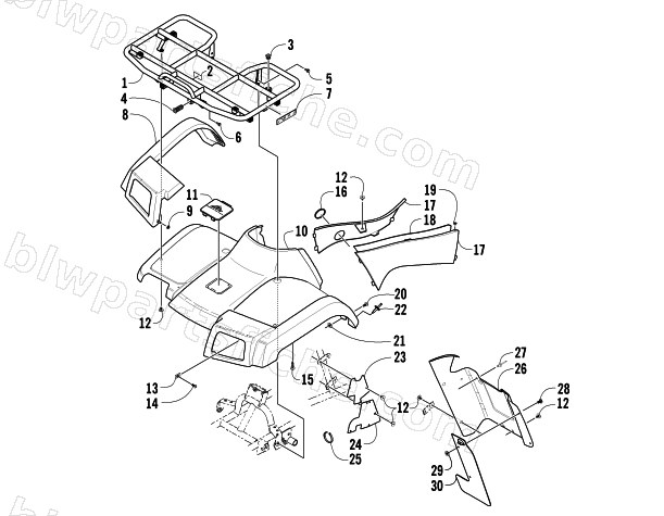 FRONT BODY PANEL ASSEMBLY diagram