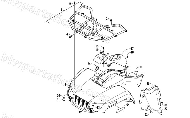 FRONT BODY PANEL ASSEMBLY diagram