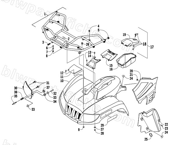 FRONT BODY PANEL ASSEMBLY diagram