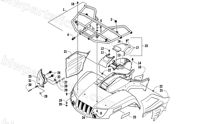 FRONT BODY PANEL ASSEMBLY diagram