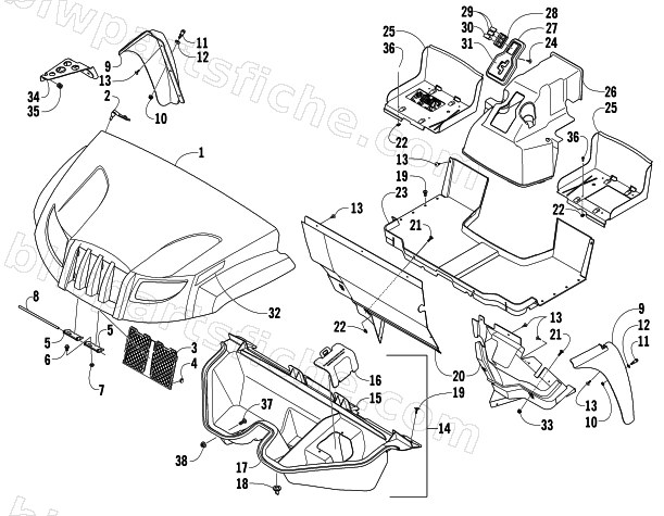 FRONT BODY PANEL ASSEMBLY diagram
