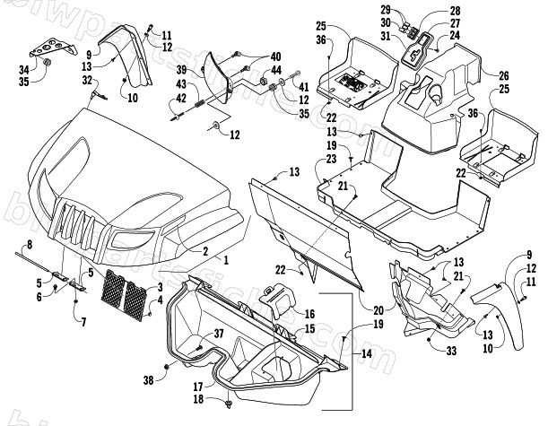 FRONT BODY PANEL ASSEMBLY diagram