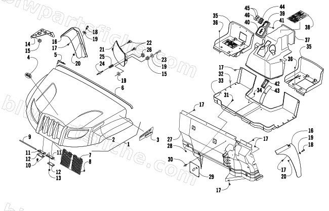 FRONT BODY PANEL ASSEMBLY diagram