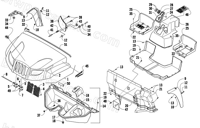 FRONT BODY PANEL ASSEMBLY diagram