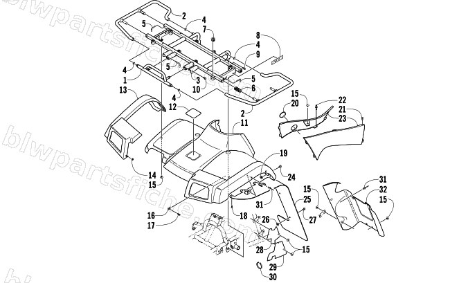 FRONT BODY PANEL ASSEMBLY diagram