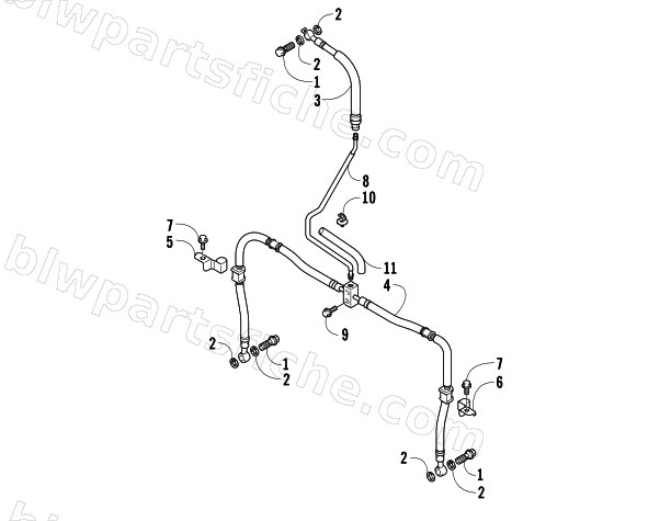 FRONT BRAKE HOSE ASSEMBLY diagram