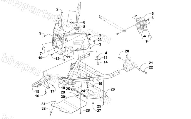 FRONT BUMPER AND FRAME ASSEMBLY diagram
