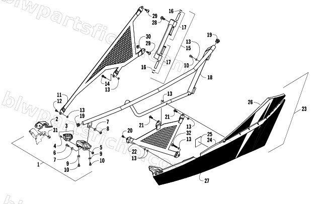 FRONT DOOR ASSEMBLY diagram