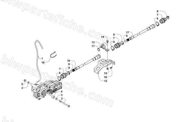 FRONT DRIVE SYSTEM ASSEMBLY diagram