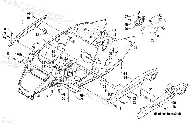 FRONT FRAME ASSEMBLY diagram