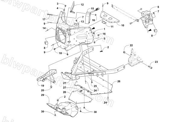 FRONT FRAME ASSEMBLY diagram