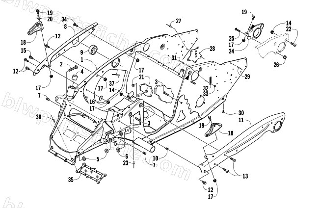 FRONT FRAME ASSEMBLY diagram