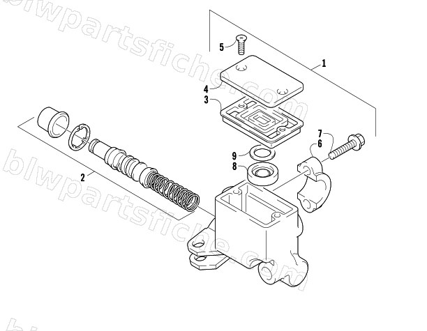 FRONT MASTER CYLINDER ASSEMBLY diagram