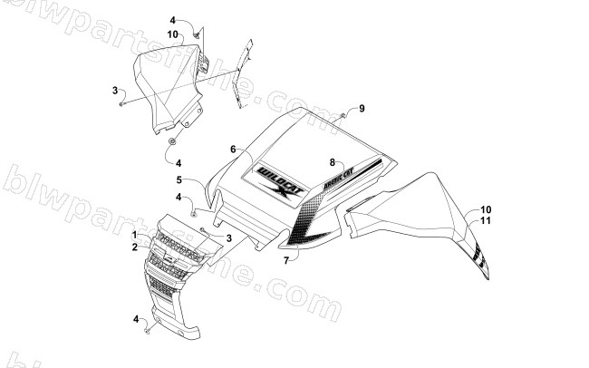 FRONT PANEL ASSEMBLY diagram