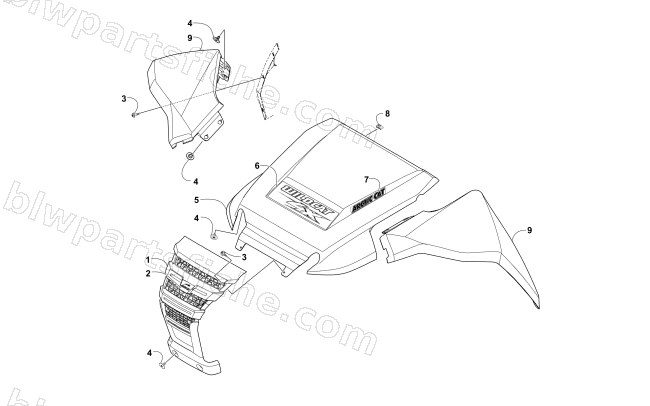 FRONT PANEL ASSEMBLY diagram
