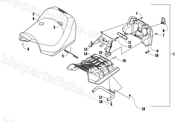 FRONT SEAT ASSEMBLY diagram