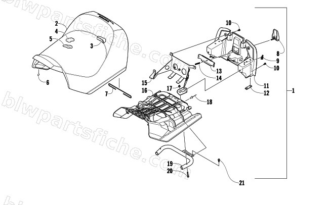 FRONT SEAT ASSEMBLY diagram