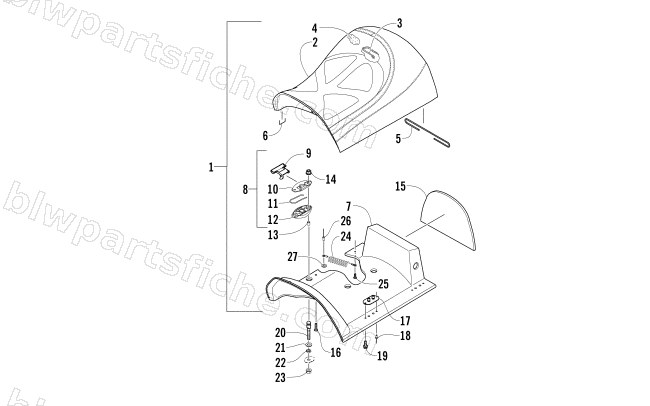 FRONT SEAT ASSEMBLY diagram