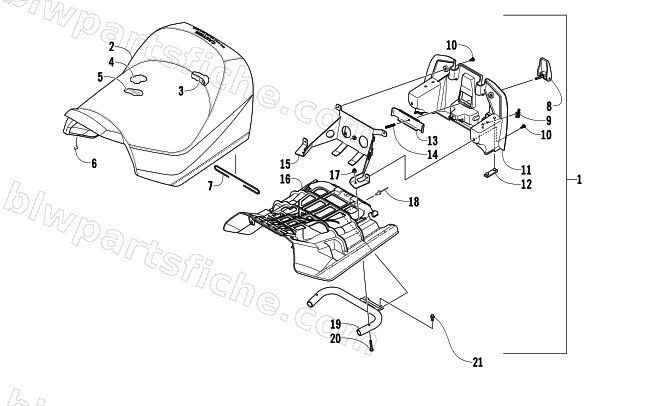 FRONT SEAT ASSEMBLY diagram