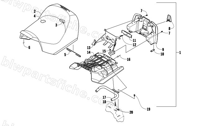 FRONT SEAT ASSEMBLY diagram