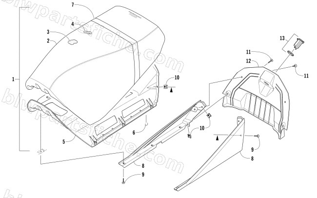 FRONT SEAT ASSEMBLY diagram