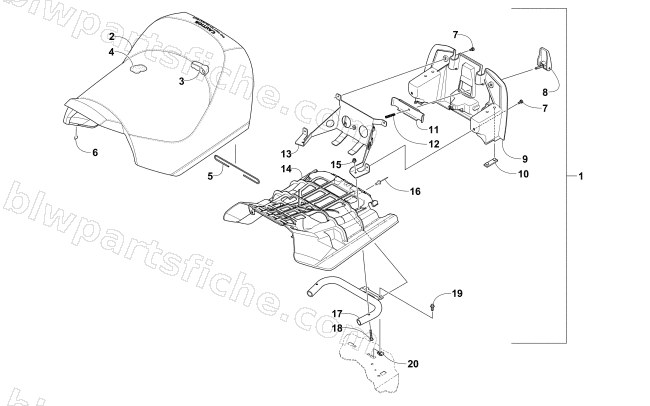 FRONT SEAT ASSEMBLY diagram