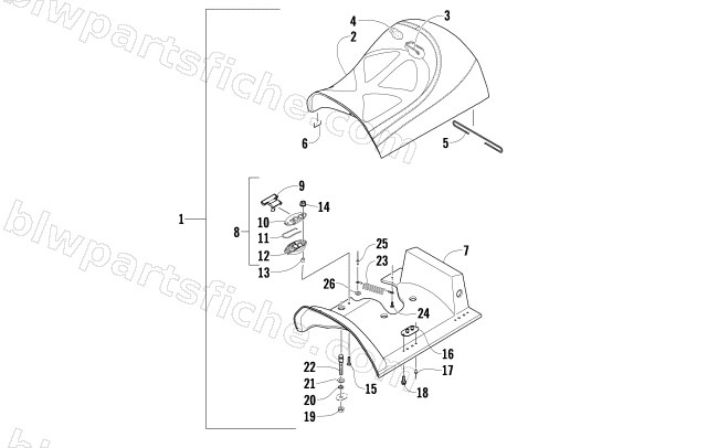 FRONT SEAT ASSEMBLY diagram
