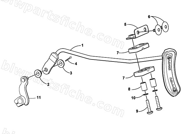 FRONT SHIFT LINKAGE ASSEMBLY diagram