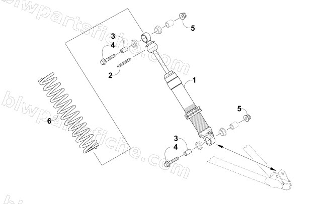 FRONT SHOCK ABSORBER ASSEMBLY diagram