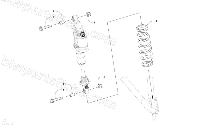 FRONT SHOCK ABSORBER ASSEMBLY diagram