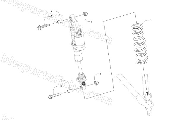 FRONT SHOCK ABSORBER ASSEMBLY diagram