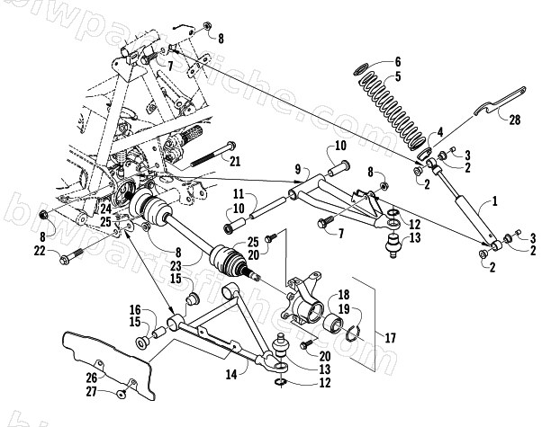 FRONT SUSPENSION ASSEMBLY diagram