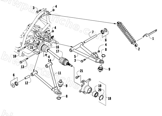 FRONT SUSPENSION ASSEMBLY diagram