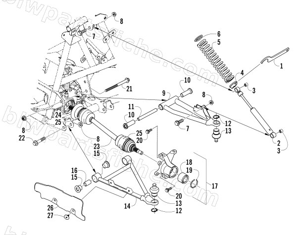 FRONT SUSPENSION ASSEMBLY diagram