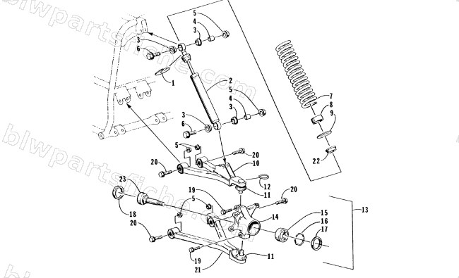 FRONT SUSPENSION ASSEMBLY diagram