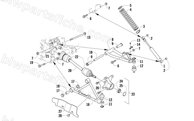 FRONT SUSPENSION ASSEMBLY diagram
