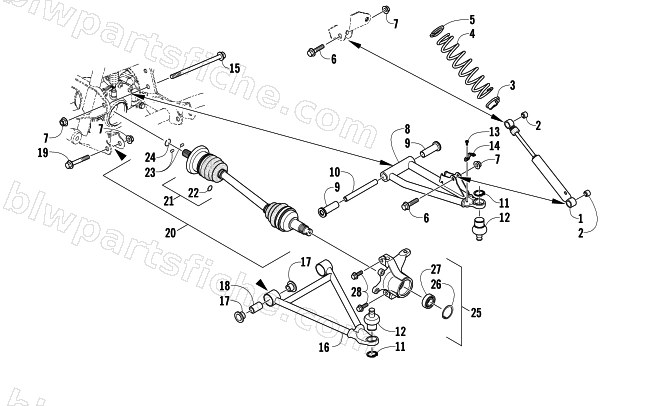 FRONT SUSPENSION ASSEMBLY diagram