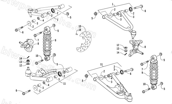 FRONT SUSPENSION ASSEMBLY diagram