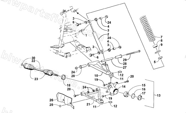 FRONT SUSPENSION ASSEMBLY diagram