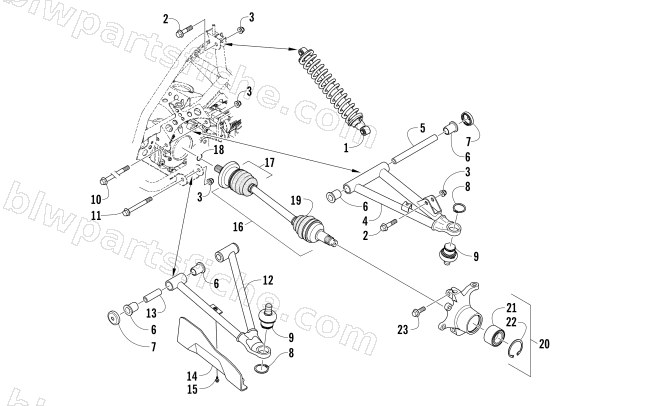 FRONT SUSPENSION ASSEMBLY diagram