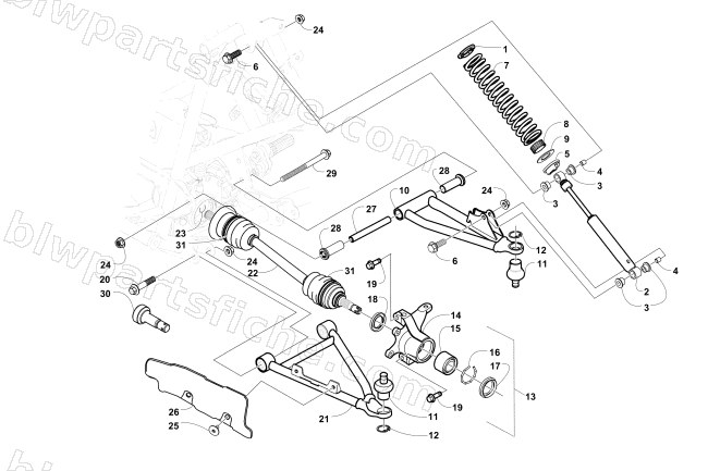 FRONT SUSPENSION ASSEMBLY diagram