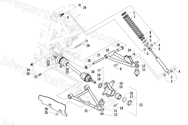 FRONT SUSPENSION ASSEMBLY diagram