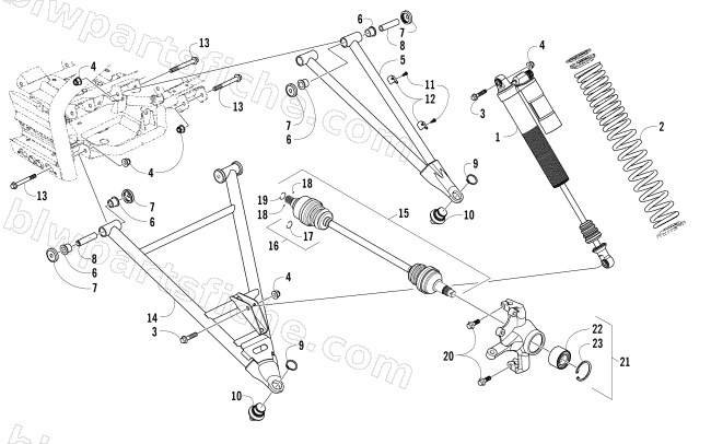 FRONT SUSPENSION ASSEMBLY diagram