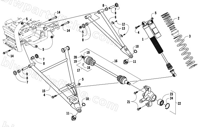 FRONT SUSPENSION ASSEMBLY diagram