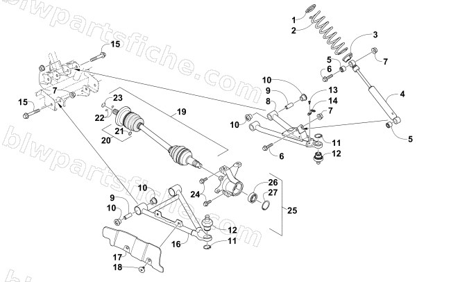 FRONT SUSPENSION ASSEMBLY diagram