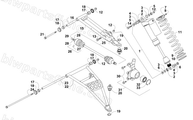 FRONT SUSPENSION ASSEMBLY diagram