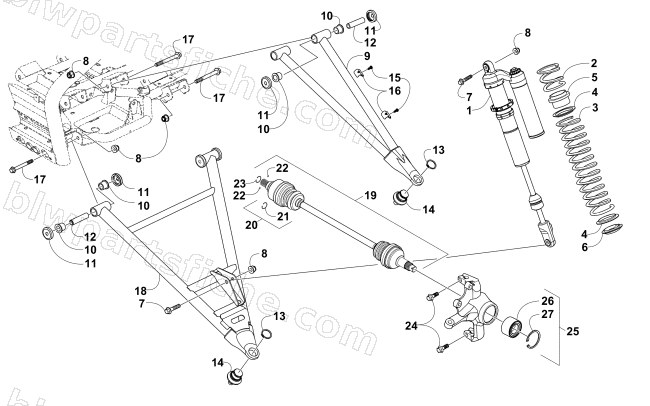FRONT SUSPENSION ASSEMBLY diagram