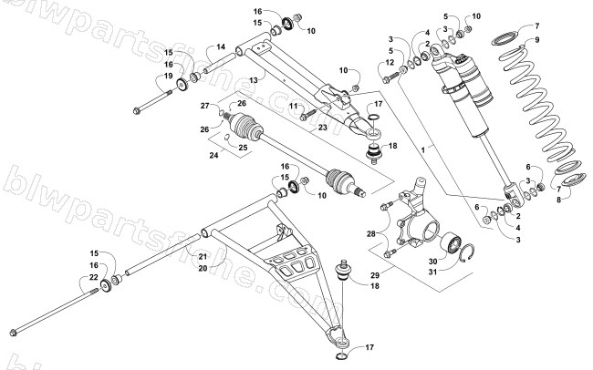 FRONT SUSPENSION ASSEMBLY diagram